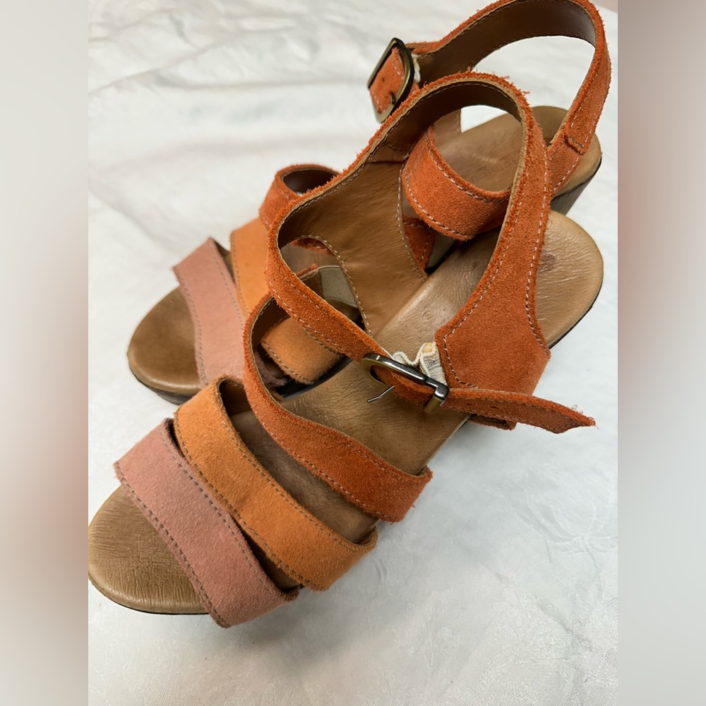 Eric Michael Orange and Pink Sandals